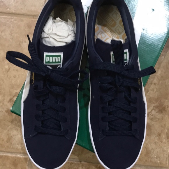 navy blue puma shoes
